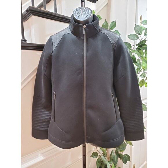 BMW Men's Black Solid 100% Polyester Long Sleeve Casual Full Zip Jacket Size XL - Picture 1 of 12